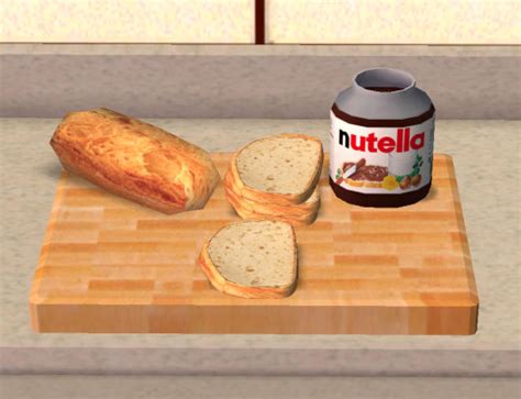 Jacky93sims — Nutella Bread And Pb Jelly Food For The Sims 2