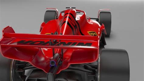 D Model F Scuderia Ferrari Concept Vr Ar Low Poly