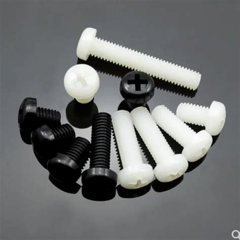 Pcs Nylon Screw M M M M M M M White Or Black Nylon