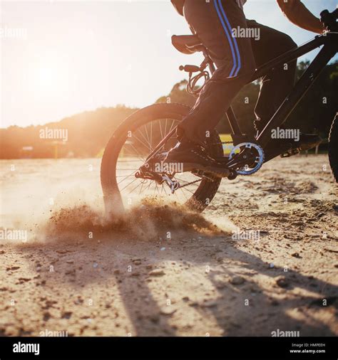 Man On A Bicycle Stock Photo Alamy