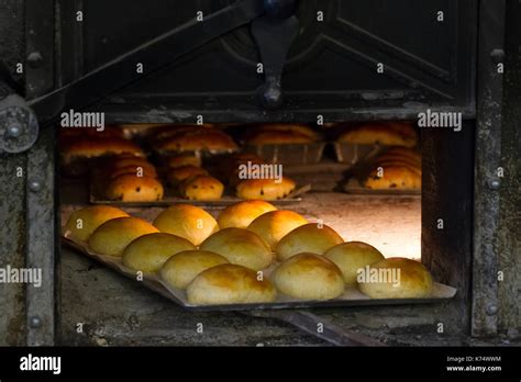 Bakery Breads Baked In A Wood Fired Oven Stock Photo Alamy