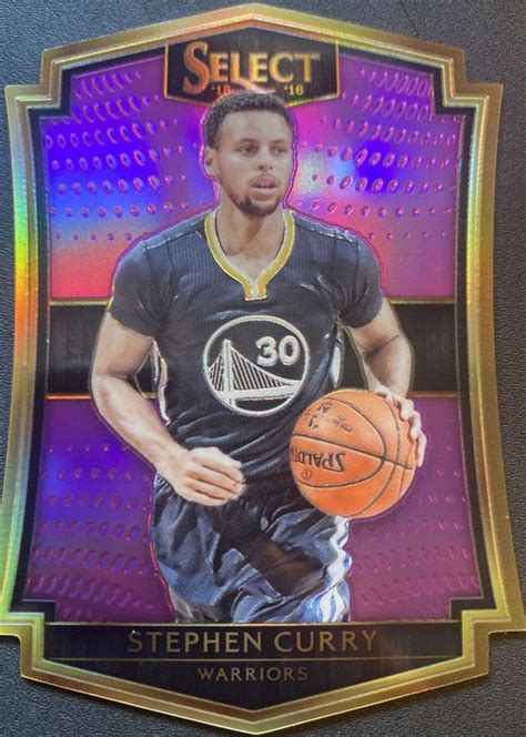 Stephen Curry 2015 Select 179 Premier Level Purple Die Cut 99 Psa 10