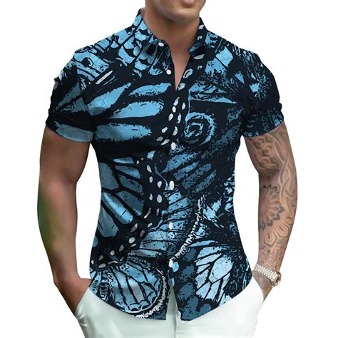 Buy Tropical Beach Casual Mens Hawaiian Style Short Sleeve Shirt At