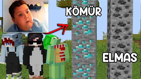 Minecraft ta ELMAS Ve KÖMÜR ü Değiştirerek Arkadaşlarımı TROLLEDİM