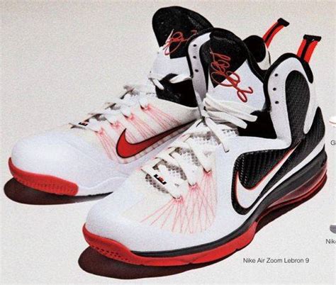 Nike Lebron 9 Whiteblack Sport Red Sole Collector