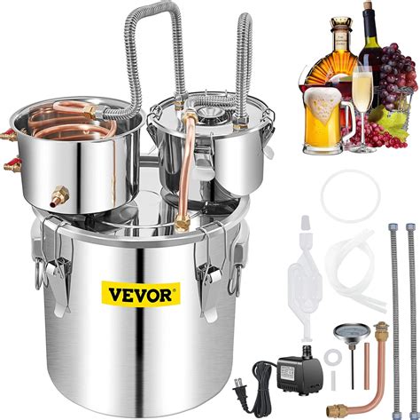 VEVOR Moonshine Still Distiller 50L Stainless Steel Water Distiller