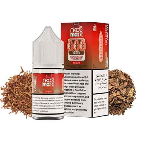 Sun Kissed Tobacco Salt Naked 100 Max Jeddah Vape NKD 100 Saltnic Dubai