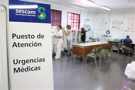 El Puesto de Atención a Urgencias Médicas del SESCAM en la Feria de