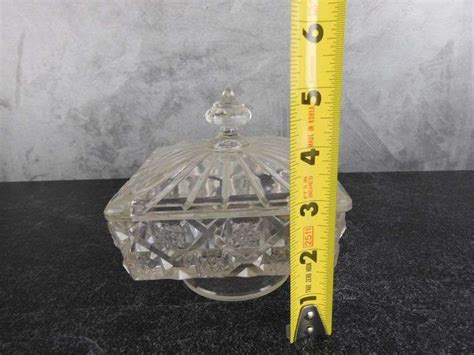 Vintage Cut Glass Covered Dish Gc5 Auctions