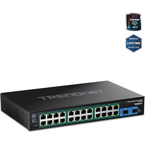 Trendnet Ti Rp Port Hardened Industrial Gigabit Rackmount Switch