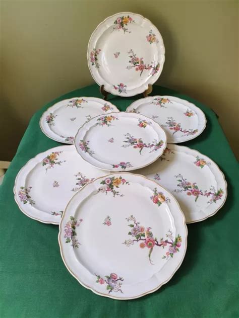 PORCELAINE LIMOGES BERNARDAUD Bengali 7 Assiettes Plates 24 5 Cm EUR