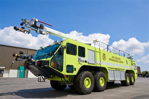 Pair Of Oshkosh Striker Vehicles On Duty At San Francisco International