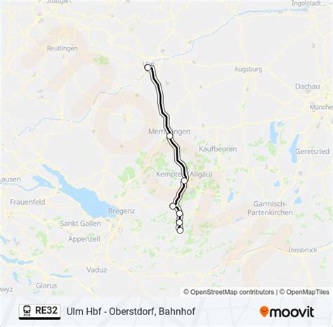 Re32 Route Schedules Stops Maps Oberstdorf Bahnhof Updated