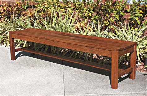 Wooden Backless Bench