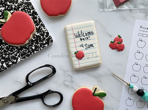 Apple Royal Icing Transfer Template 75