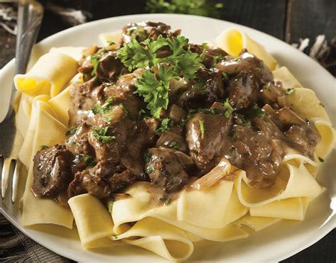 Beef Stroganoff With Egg Noodles