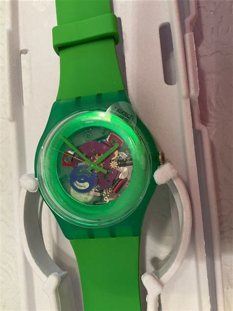 Swatch New Gent 2012 Suog103 Green Lacquered 6 Nwt Ebay