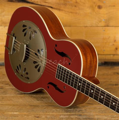 Gretsch Alligator Biscuit Resonator Red Peach Guitars