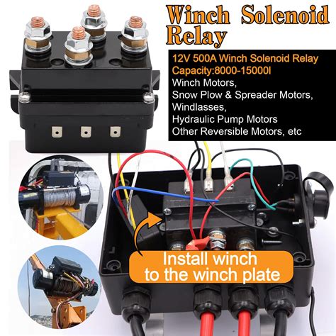 Snapklik V A Winch Solenoid Contactor Relay And Wireless