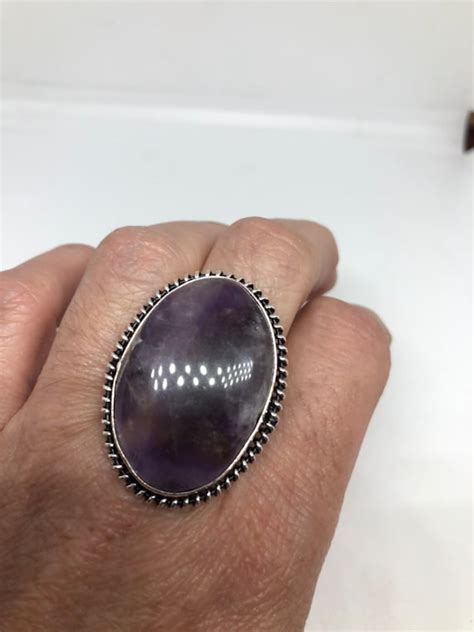 Vintage Amethyst Purple Stained Gem