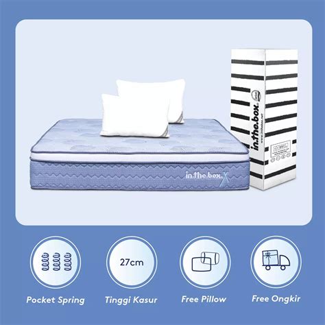 Jual Inthebox Kasur Spring Bed In The Box X Free Bantal 180x200 Original 2023 Zalora