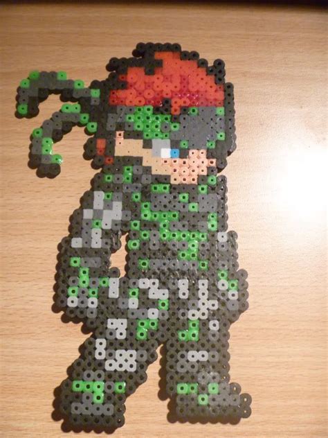 Solid Snake Metal Gear Hama Perler Beads By Sonja Ahacarne Mgs