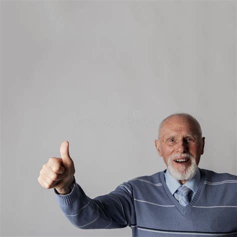 Old Man Is Showing Thumb Up Stock Image Image Of Look Good 197683265