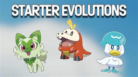 Pokémon Scarlet and Violet: Evolution of all Starter Pokémon