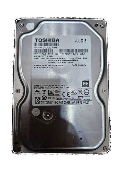 Dysk Twardy HDD Toshiba DT01ACA100 1TB SATA III 3 5 Pieszyce OLX Pl