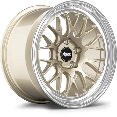 Apex Wheels Ml 10rt 19 5x1143 Machined Lip Gloss Motorsport Gold