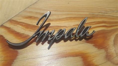 Vintage Chevy Impala Fender Emblem Ebay