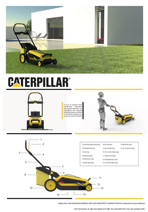 Caterpillar Lawn Mower Behance