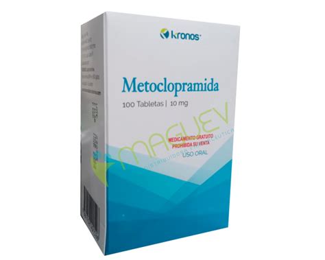 Metoclopramida 10mg Inv1973 Con Leyenda Maguev Distribuidora