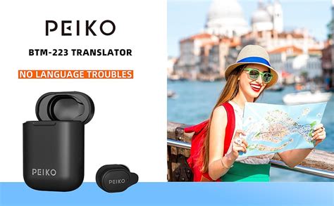 Amazon PEIKO Language Transaltor Smart Earbud Supports 32