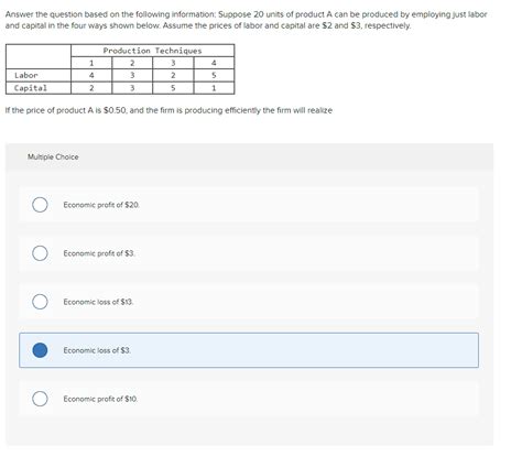 Solved Answer The Question Based On The Following