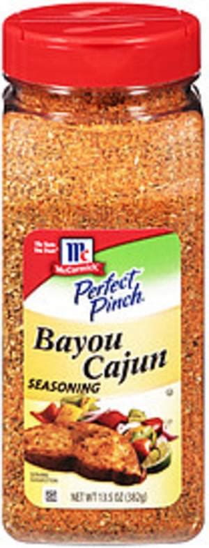 Mccormick Perfect Pinch Bayou Cajun Seasoning 135 Oz Nutrition