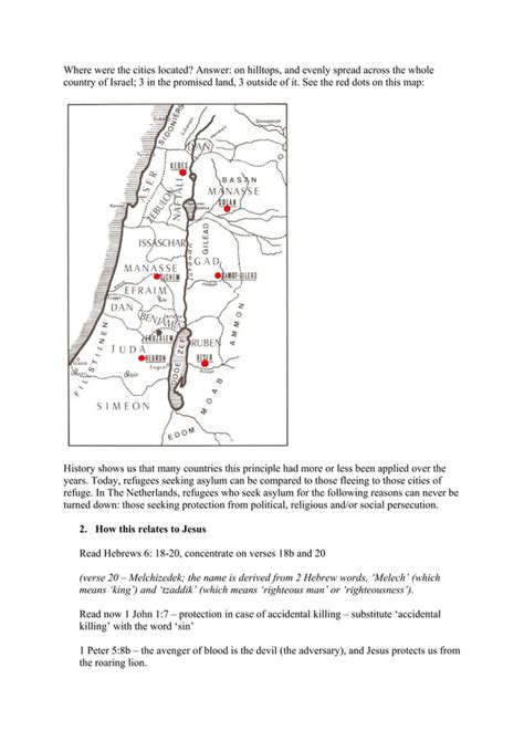 Cities Of Refuge Summary Pdf