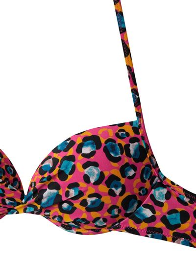 Shiwi Bikini Oberteil Mit Leopardenmuster Pink Online Kaufen