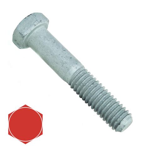 3 8 16 X 1 3 4 Hot Dip Galvanized Hex Head Cap Screw Grade 2 K L Jack