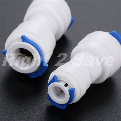 Pcs Straight Water Filter Connectors Ro System Pipe Coupling