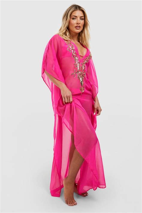 Beach Cover Ups Womens Kaftans And Beach Kimonos Boohoo Uk