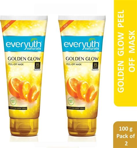 Everyuth Naturals Golden Glow Peel Off Mask For Instant Glow 24k Gold