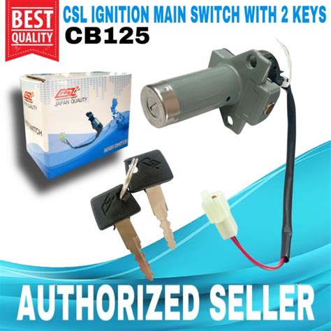 CSL IGNITION MAIN SWITCH 2 KEYS FOR HONDA CB125 JAPAN QUALITY