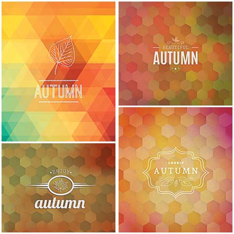 Autumn Background Modern Vector Free Download