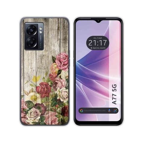 Funda Silicona Para Oppo A77 5g Diseño Madera 08 Dibujos con Ofertas en