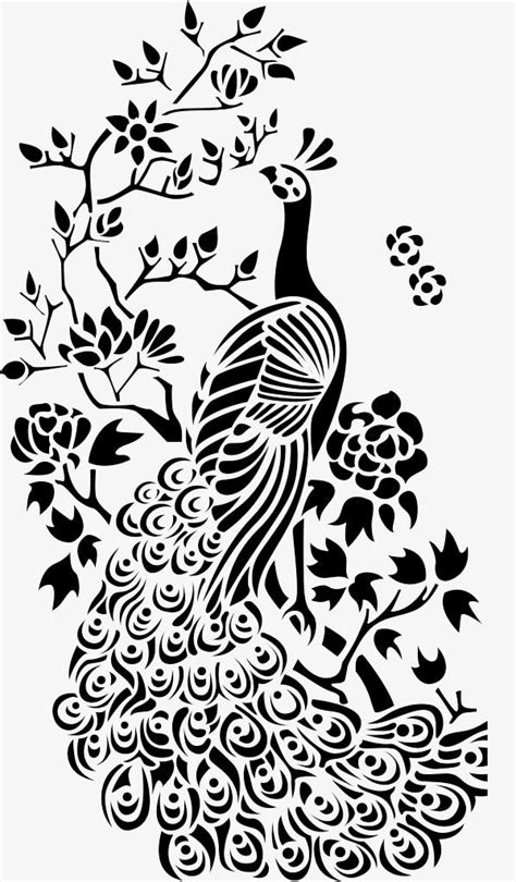 Simple Peacock Drawing Black And White How To Draw A Realistic