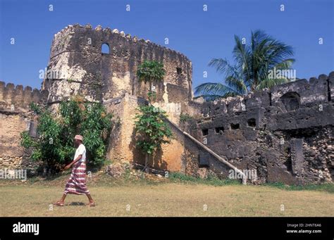 Zanzibar Stone Town Old Fort Stock Photo Alamy