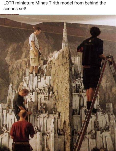 LOTR Miniature Minas Tirith Model From Behind The Scenes Set