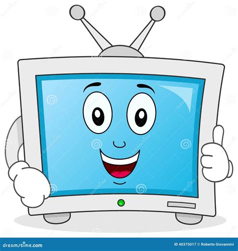 Funny Cartoon Television Character Stock Vector - Illustration of ...