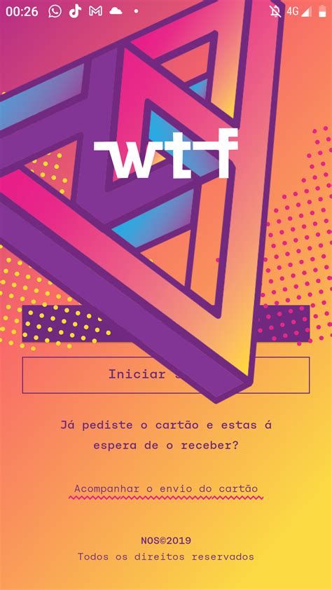 APP WTF sem opção de login activa Forum NOS